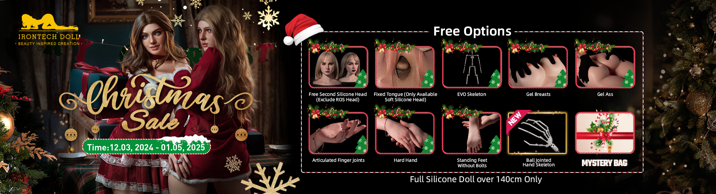 irontech doll Christmas Sale banner 2024