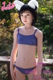 J-cute doll 137cm A-cup AGD17 head sex doll full silicone material in Purple Camisole