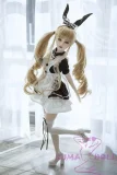 Mini Doll 60cm/2ft Middle Breast  with X4 head Full Silicone Love doll easy to use easy to hide