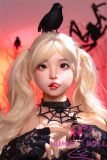 SHEDOLL Lolita type #2洛小乙 (Luoxiaoyi)  head 148cm/4ft9 D-cup love doll body material customizable Halloween Witch Edition