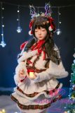 SHEDOLL Lolita type #38北栀（Beizhi-B） head 148cm/4ft9 D-cup love doll body material customizable Vampire in White Nurse Outfit