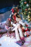 SHEDOLL Lolita type #38北栀（Beizhi-B） head 148cm/4ft9 D-cup love doll body material customizable Vampire in White Nurse Outfit