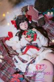 SHEDOLL Lolita type #38北栀（Beizhi-B） head 148cm/4ft9 D-cup love doll body material customizable Vampire in White Nurse Outfit