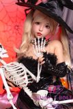 SHEDOLL Lolita type #2洛小乙 (Luoxiaoyi)  head 148cm/4ft9 D-cup love doll body material customizable Halloween Witch Edition