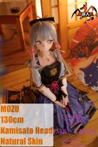 MOZU DOLL 130cm Kamisato Ayaka Soft vinyl head and a free oral function head with light weight TPE body easy to store and use  Cosplay Kamisato Ayaka from Genshin Impact