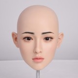 J-cute Doll Full Silicone Sex Doll 137cm A-cup AGD19 with new body makeup in White Shirt Dress with Bondage Theme