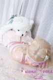 MLW Doll Sex Doll 76cm A-cup Yuu Head Full Silicone Torso in White Dress, and Pink Rope Bondage