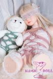 MLW Doll Sex Doll 76cm A-cup Yuu Head Full Silicone Torso in White Dress, and Pink Rope Bondage