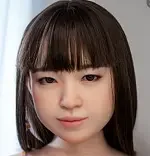 J-cute Doll Full Silicone Love Doll 149cm/4ft9 A-cup with Silicone Head AGD08 in Black T shirt