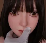 Firefly Diary 165cm C-cup Lian Head Full Silicone Sex Doll With Body Make-up in Black Sweater