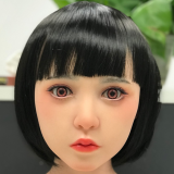 MLW doll Loli Sex Doll 138cm/4ft5 AA-cup Kisa Silicone material head with Yuhoshi Make-up (makeup selectable)