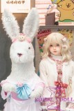 MLW doll Loli Sex Doll 138cm/4ft5 AA-cup Kisa Silicone material head with Yuhoshi Make-up (makeup selectable)
