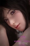 Firefly Diary 164cm G-cup Linglong Head Full Silicone Sex Doll With Body Make-up in Pink Dress