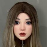 Real Lady Full Silicone Sex Doll 168cm G-cup Silky Cream Skin R2 head