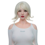 Real Lady Full Silicone Sex Doll 150cm E-cup Silky Cream Skin T4 head