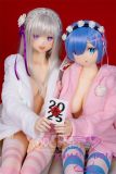 Aotume Doll Full Silicone Sex Doll C-cup 155cm/5ft1 with #125 Head Cosplay Emilia  – Re:Zero