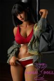 Irontech Doll Full silicone love doll 161cm/5ft3 F-cup S14 Head Skin Color-Dark Tanned