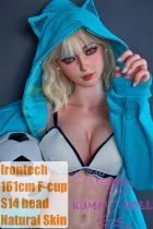 Irontech Doll Full silicone love doll 161cm/5ft3 F-cup S14 Head Skin Color-Natural