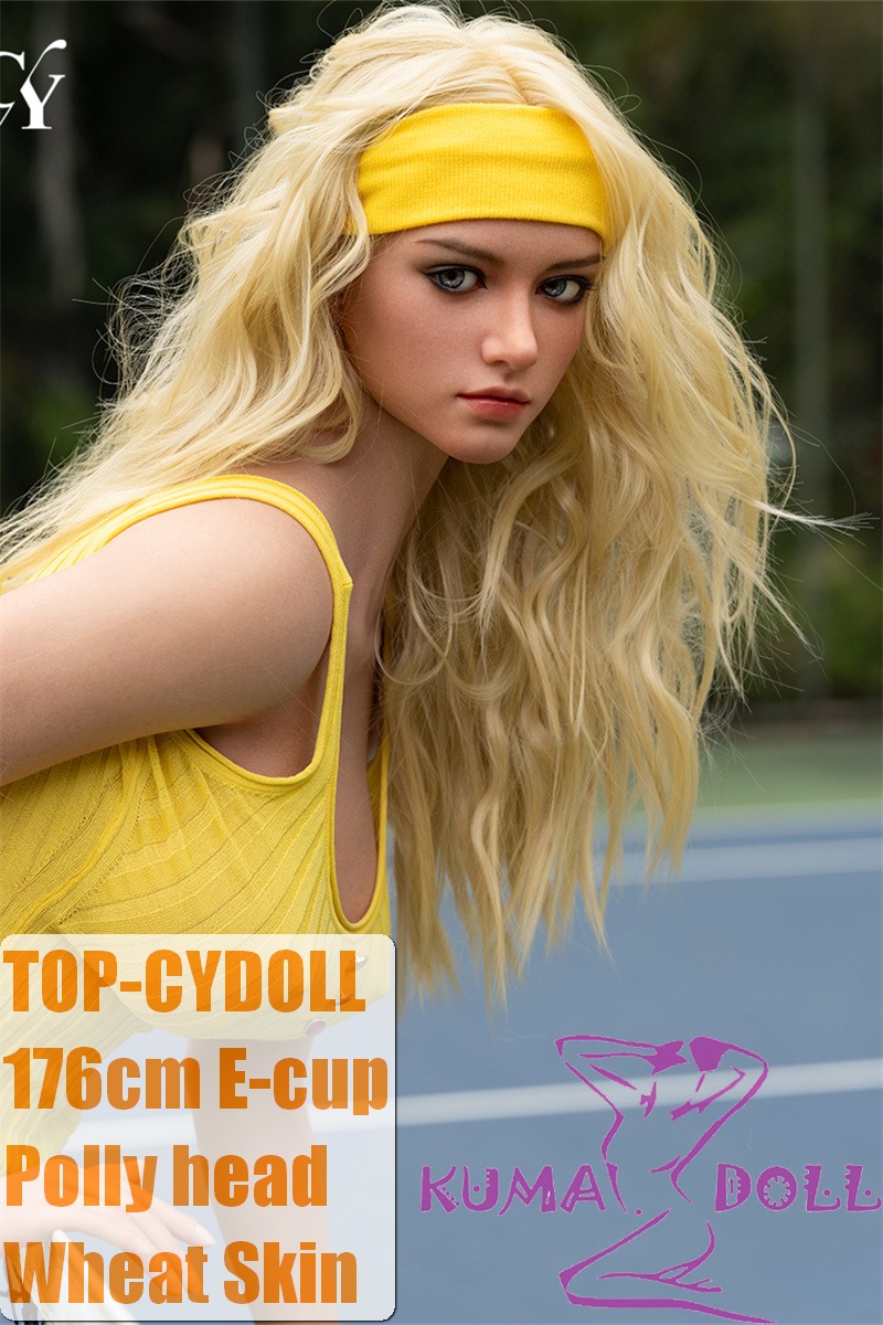 TOP-CYDOLL 176cm E-Cup Polly Head Full Silicone Doll Realistic Tennis Beauty