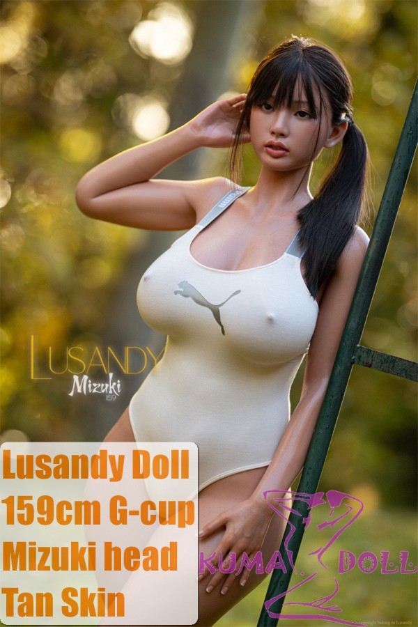 Lusandy Doll Full Silicone Mizuki Head 159cm G-cup Sex Doll with Body Make-up Sporty Beauty in a One-Piece Outfit