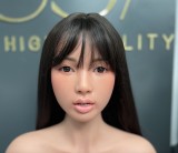 Lusandy Doll Full Silicone Belle Head 165cm D-cup Sex Doll with Body Make-up in Blue Lingerie