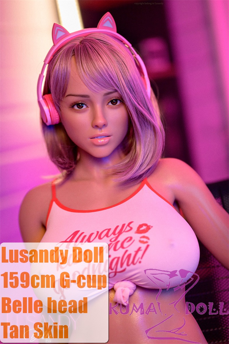 Lusandy Doll Full Silicone Belle Head 159cm G-cup Sex Doll with Body Make-up