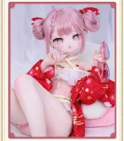 MOZU DOLL 85cm Hutao Soft vinyl head from Genshin Impact with light weight TPE body easy to store and use White Dress