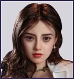 MMXDOLL 163cm D-cup Mengqi Head Full Silicone Sex Doll Realistic Makeup in Red Dress