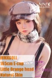 Close-up of Little Orange Head with Artisan Makeup on MMXDOLL 165cm Doll