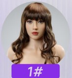 MMXDOLL 165cm F-cup Mengfei Head Full Silicone Sex Doll Realistic Makeup in Pink Sequin Dress
