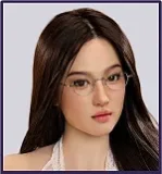 MMXDOLL 165cm F-cup Mengfei Head Full Silicone Sex Doll Realistic Makeup in Pink Sequin Dress