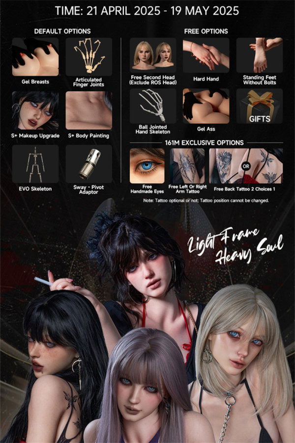 【2025.4.21-5.19】 Irontech Doll Decemberr Promotion Full Silicone Sex Doll