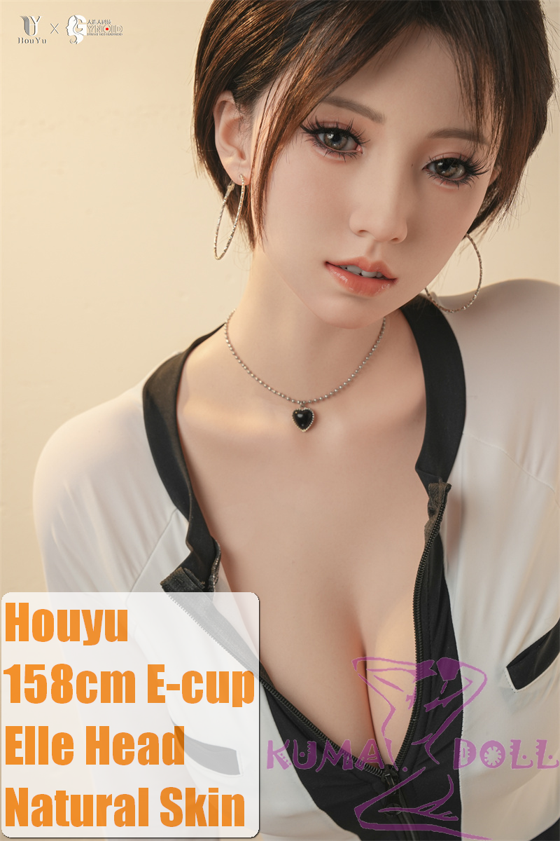 Houyu 158cm Elle Houyu & RZRDOLL collaboration product life-size full silicone love doll in Black and White Outfit