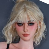 Real Lady Full Silicone Sex Doll 150cm E-cup Silky Cream Skin R6 head