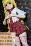 Irokebijin 110cm Rio-B anime sex doll in red plaid school uniform