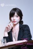 LACE DOLL 168cm D-cup 夏沫(Xiamo) Head Sex Doll Body Material Customizable in Black Suit