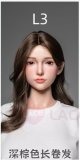 LACE DOLL 163cm H-cup 晚冰(Wanbing) Head Sex Doll Body Material Customizable with Red Hair in Black Bodysuit