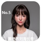 LACE DOLL 163cm H-cup 晚冰(Wanbing) Head Sex Doll Body Material Customizable with Red Hair in Black Bodysuit