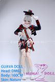 Guavadoll 160cm C-cup DM02 Head Ful PVC Doll 1:1 Life Size BJD Sex Doll White-Haired British-Style Anime Look