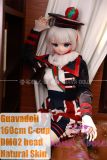 Guavadoll 160cm BJD sex doll with white hair and British-style outfit