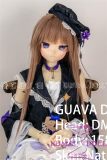 C-cup vinyl sex doll featuring brown hair and poseable joints