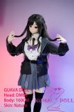 Full-body BJD style sex doll wearing uniform, poseable design