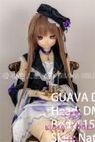 Full PVC anime-style doll with soft brown hairstyle

