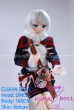 Guavadoll 160cm C-cup DM02 Head Ful PVC Doll 1:1 Life Size BJD Sex Doll White-Haired British-Style Anime Look