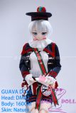 Guavadoll 160cm C-cup DM02 Head Ful PVC Doll 1:1 Life Size BJD Sex Doll White-Haired British-Style Anime Look