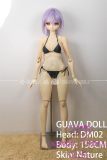 Guavadoll 160cm C-cup DM02 Head Ful PVC Doll 1:1 Life Size BJD Sex Doll Purple Hair in Black Bikini