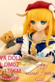 GuavaDoll blonde green-eyed doll in stylish red beret pose