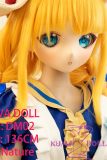 GUAVADOLL Anime Sex Doll Soft Vinyl Head+TPE Body 136cm DM02 Head Blonde Hair, Green Eyes, Red Beret