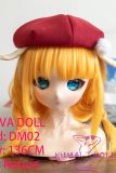 Close-up of GuavaDoll DM02 head with green eyes and red beret
