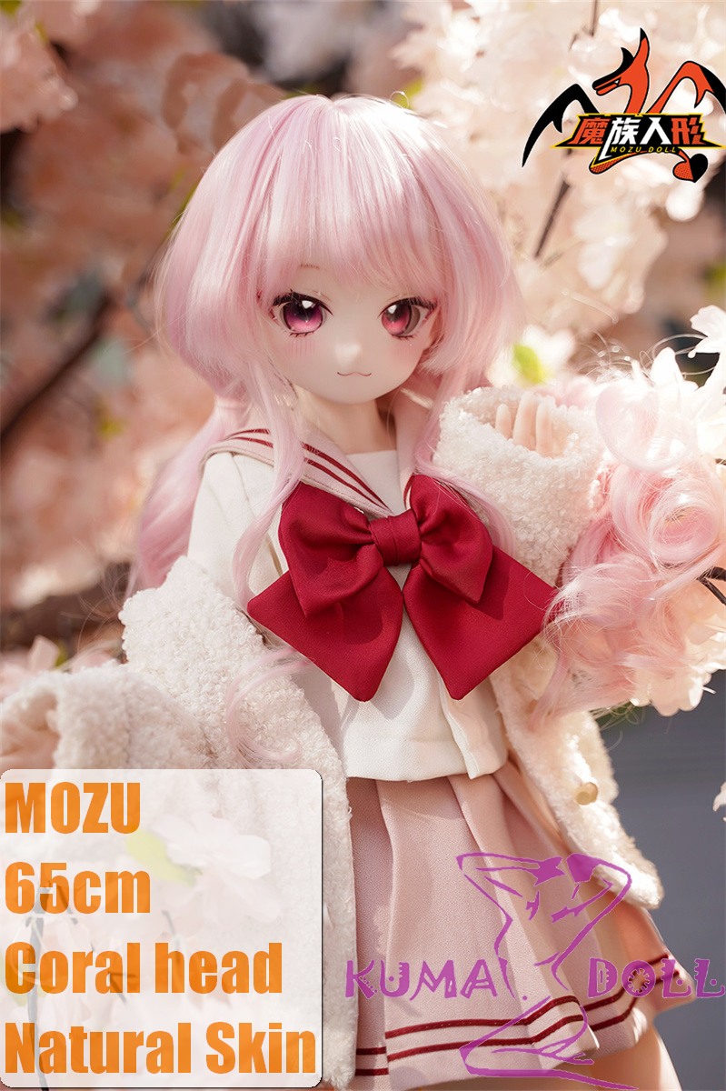 MOZU DOLL 65cm Coral soft silicone head with light weight silicone body easy to store and use